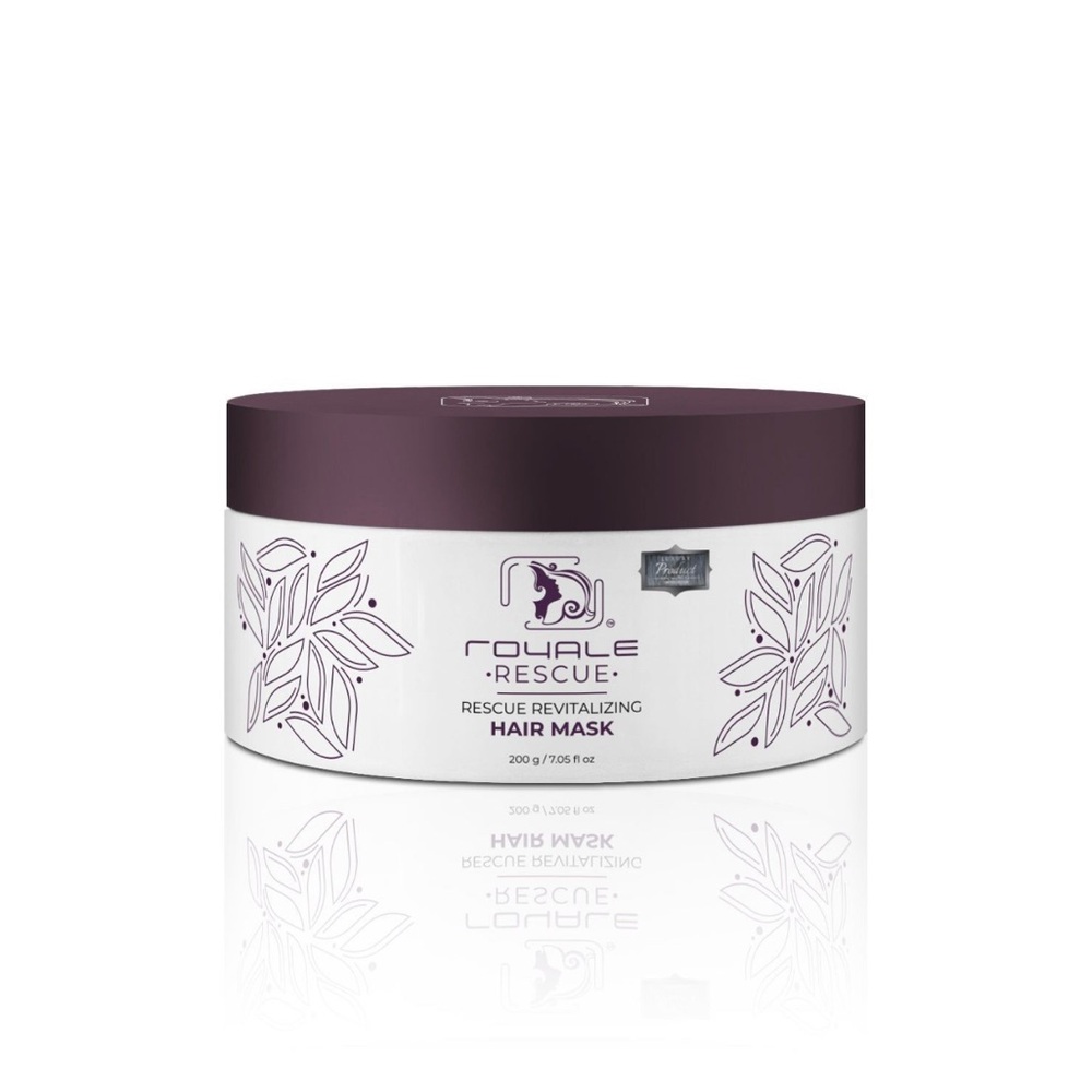 ROYALE Rescue Revitalizing Hair Mask - Purple and White